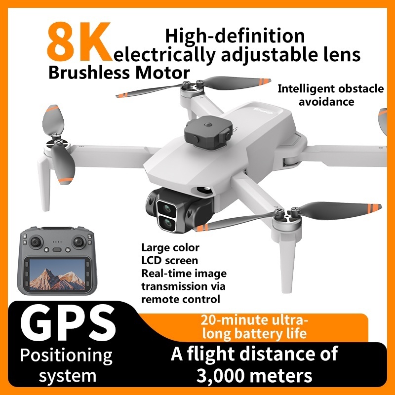 Drone Rc Helicopter With Camera - 8K ESC Camera Obstacle Avoidance GPS