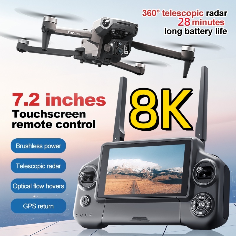 8K 3 Axis Gimbal Brushless 7.2 - огляд і ціна Drone Rc Helicopter With Camera