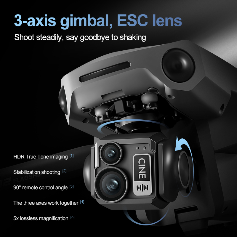 8K 3 Axis Gimbal Brushless 7.2 - огляд і ціна Drone Rc Helicopter With Camera