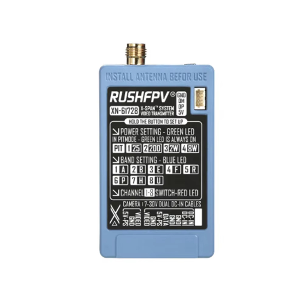 RUSHFPV 6.1‑7.2G 8W X61728 VTX - огляд і ціна Rc Airplane Drone