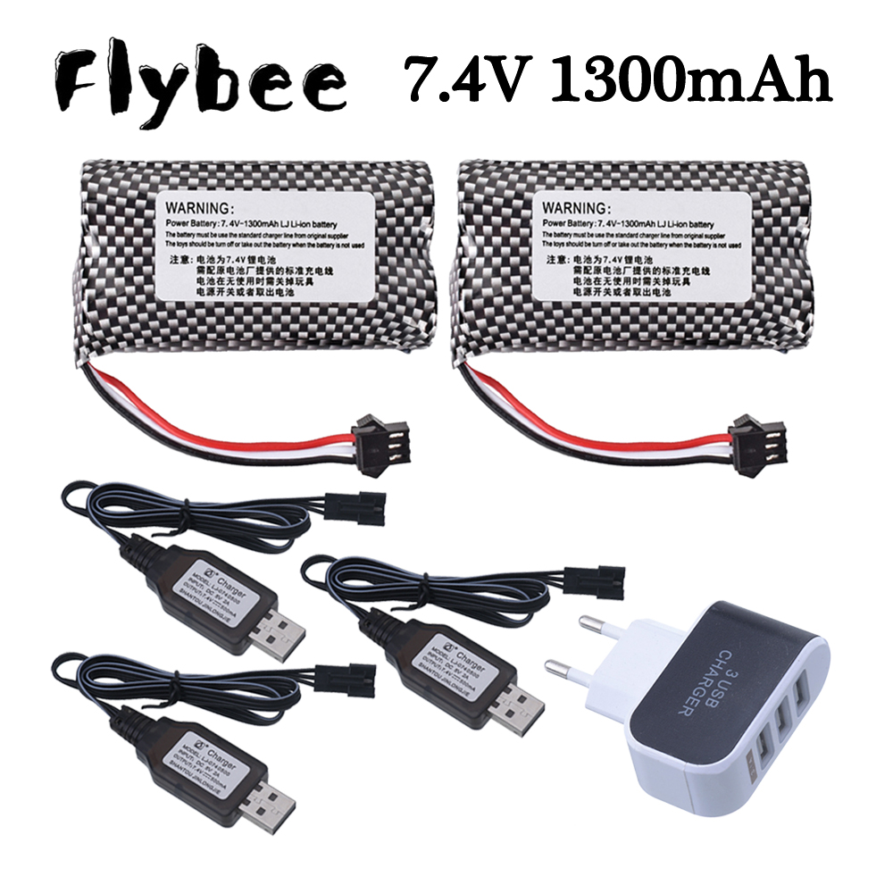 7.4V 1300mAh Li-ion Battery SM - огляд і ціна Lipo Battery Charger