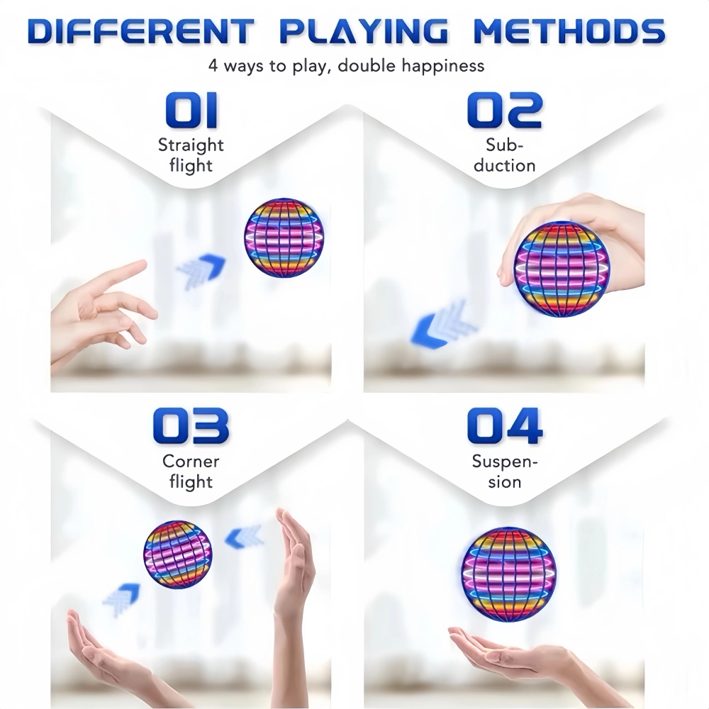 Flying Orb Boomerang Ball LED  - огляд і ціна Drone Ball Rc