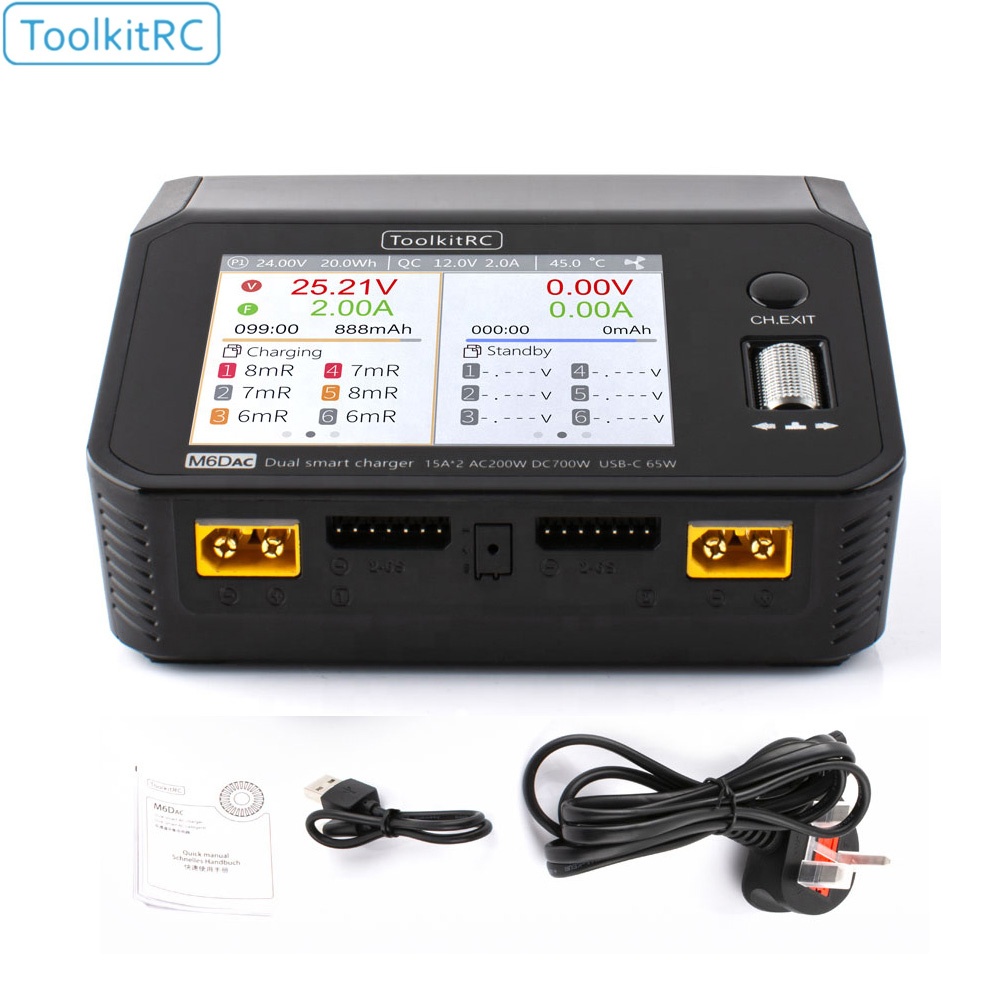 Toolkitrc M6DAC 350W X 2 USB-C - огляд і ціна Lipo Battery Charger