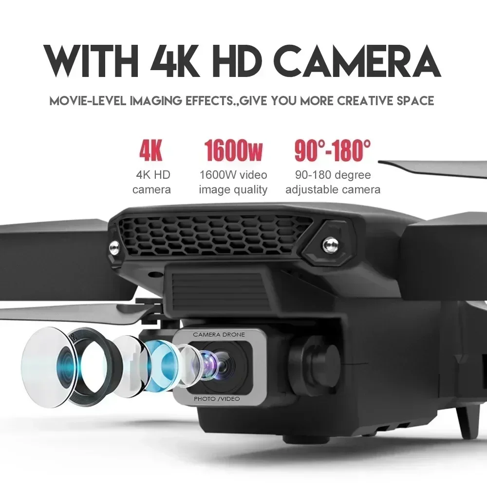 E88 Pro WIFI FPV Drone Wide An - огляд і ціна Drone Rc Helicopter With Camera