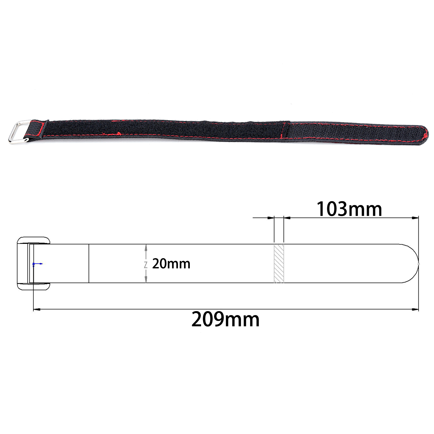 TCRC 2PCS 20x300MM Kevlar Stit - огляд і ціна Drone Rc Belt
