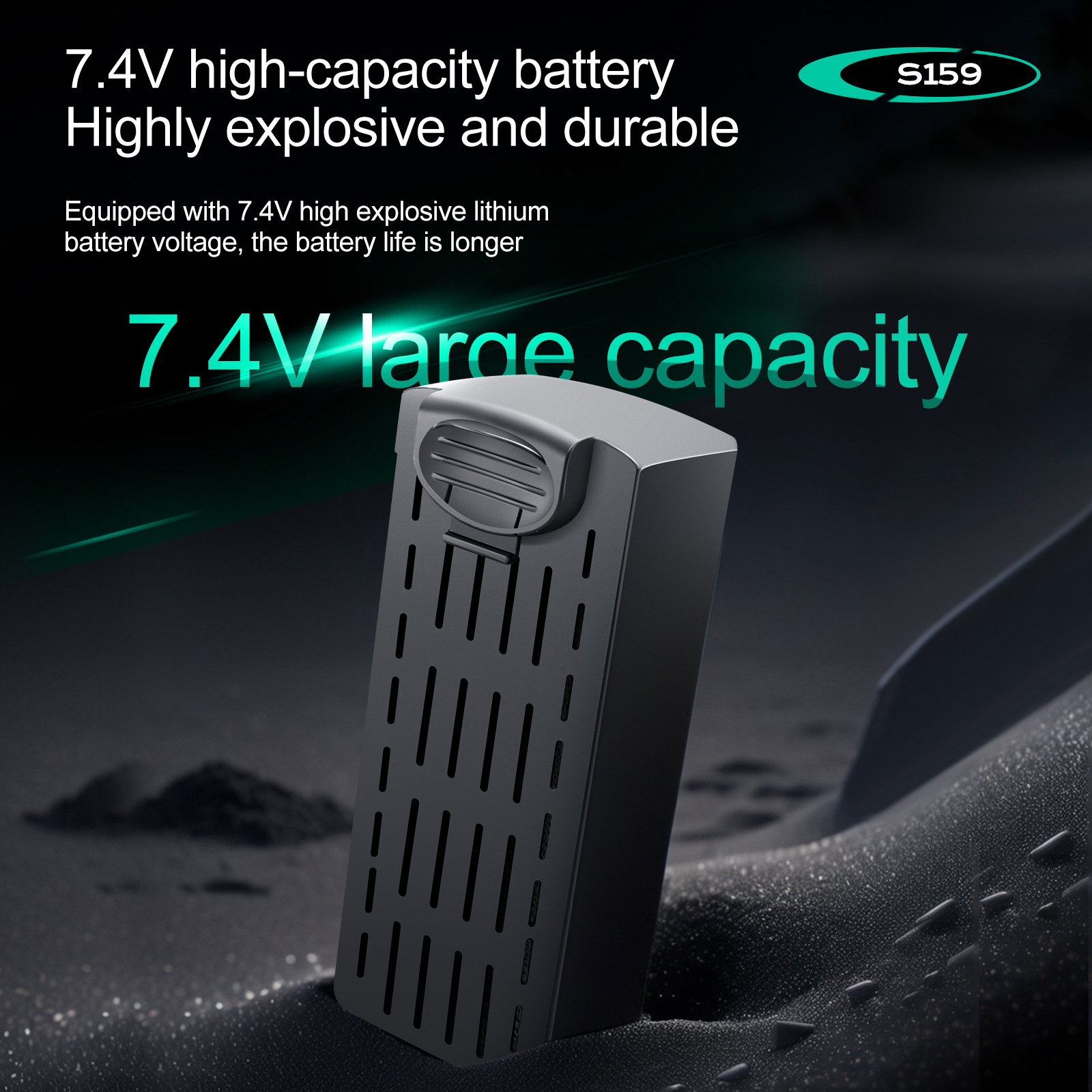 S159 Battery 7.4V 2200mAH S159 - огляд і ціна Lyzrc Drone