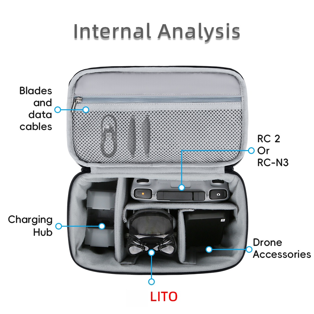 Carrying Case for DJI Lito X1  - огляд і ціна Drone X1 Rc