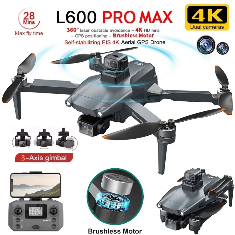 L600 PRO MAX GPS Drone Profess - огляд і ціна Drone Rc Helicopter With Camera