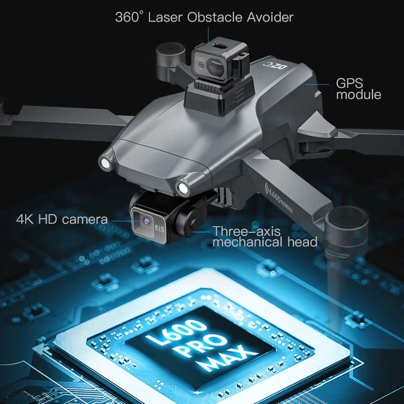 L600 PRO MAX GPS Drone Profess - огляд і ціна Drone Rc Helicopter With Camera